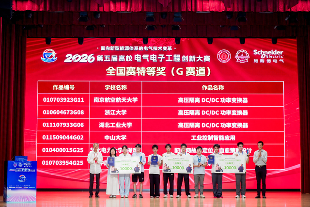 第五届高校电气电子工程创新大赛收官